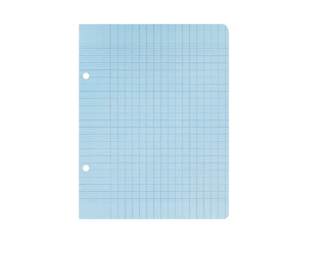 Doubles feuilles bleu 80p 17x22 10x10