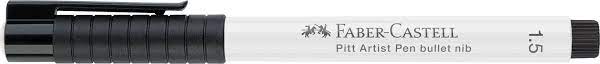 Feutre pitt artist pen 1.5 mm blanc - Faber Castell