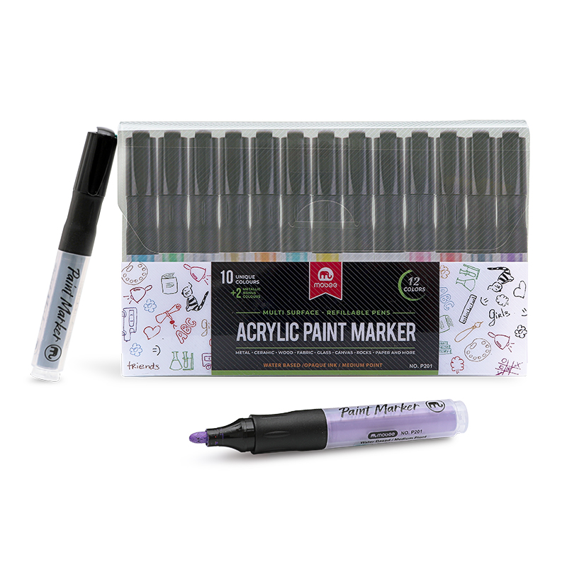 Acrylic Paint Marker 12 Colors