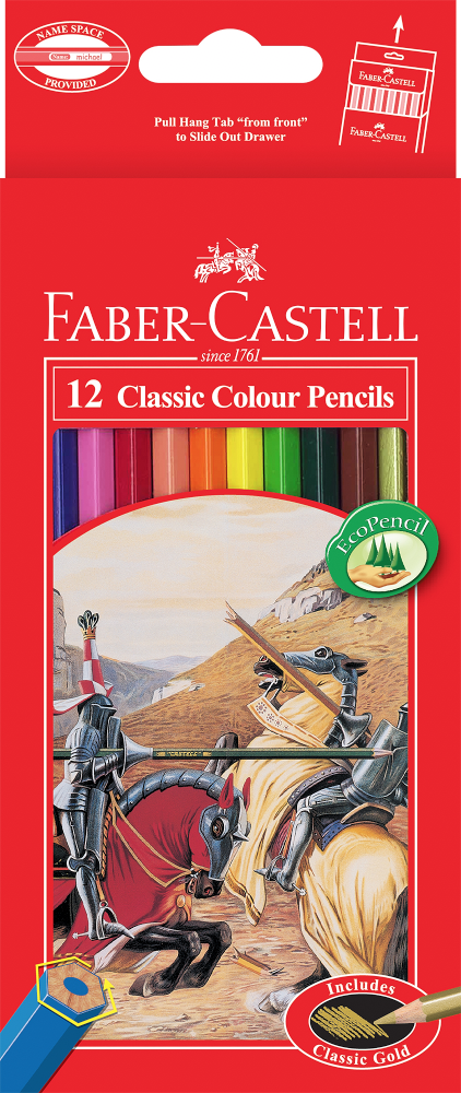 12 Classic Colour Pencils Faber castell