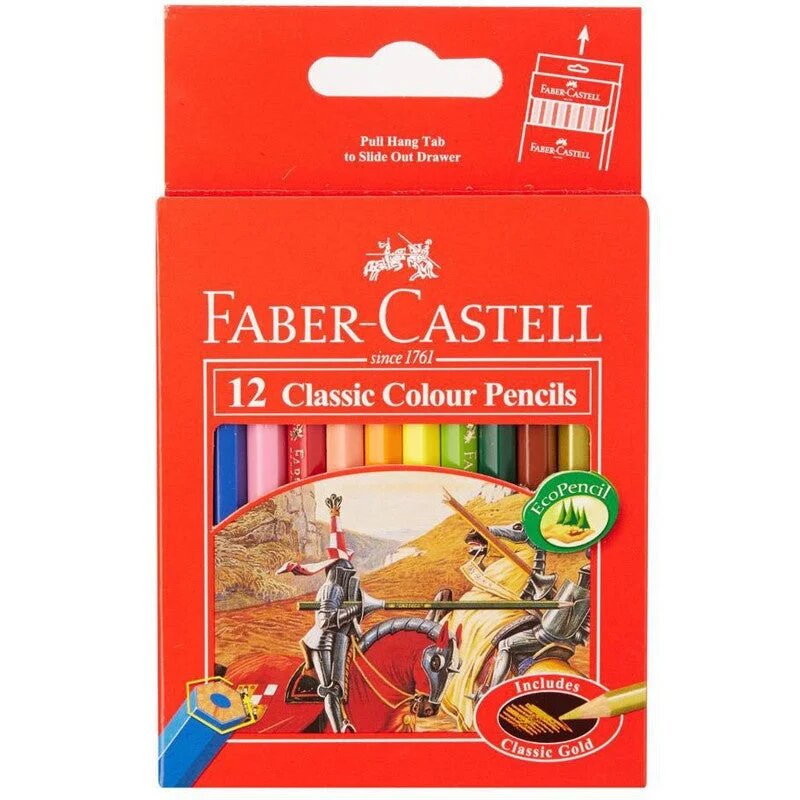 6 Classic Colour Pencils