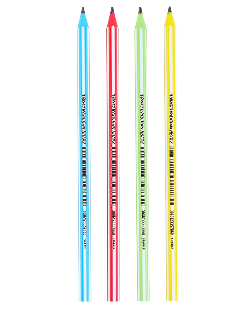 Crayon bic evol stripes hb2