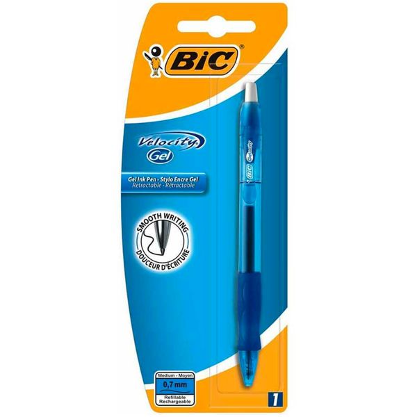 Gelo-city retractable 0.7mm blister bic