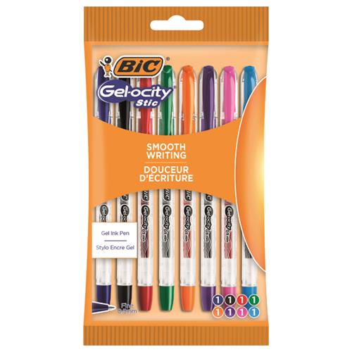 8 Stylos gelocity stick assort