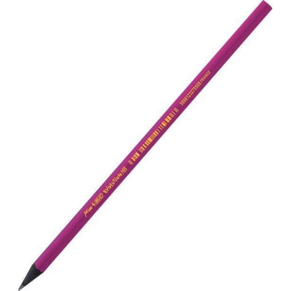 Crayon noir bic evolution rose