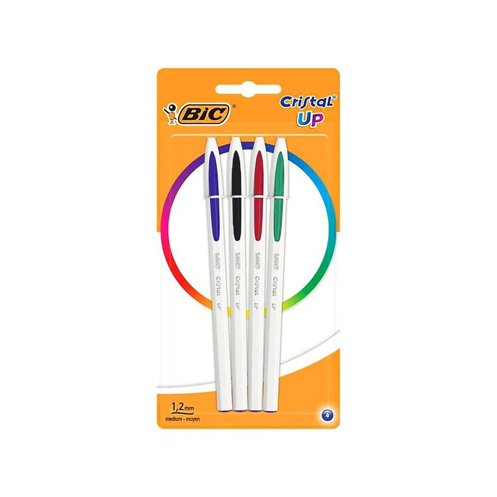 Blister 4 stylos BIC UP