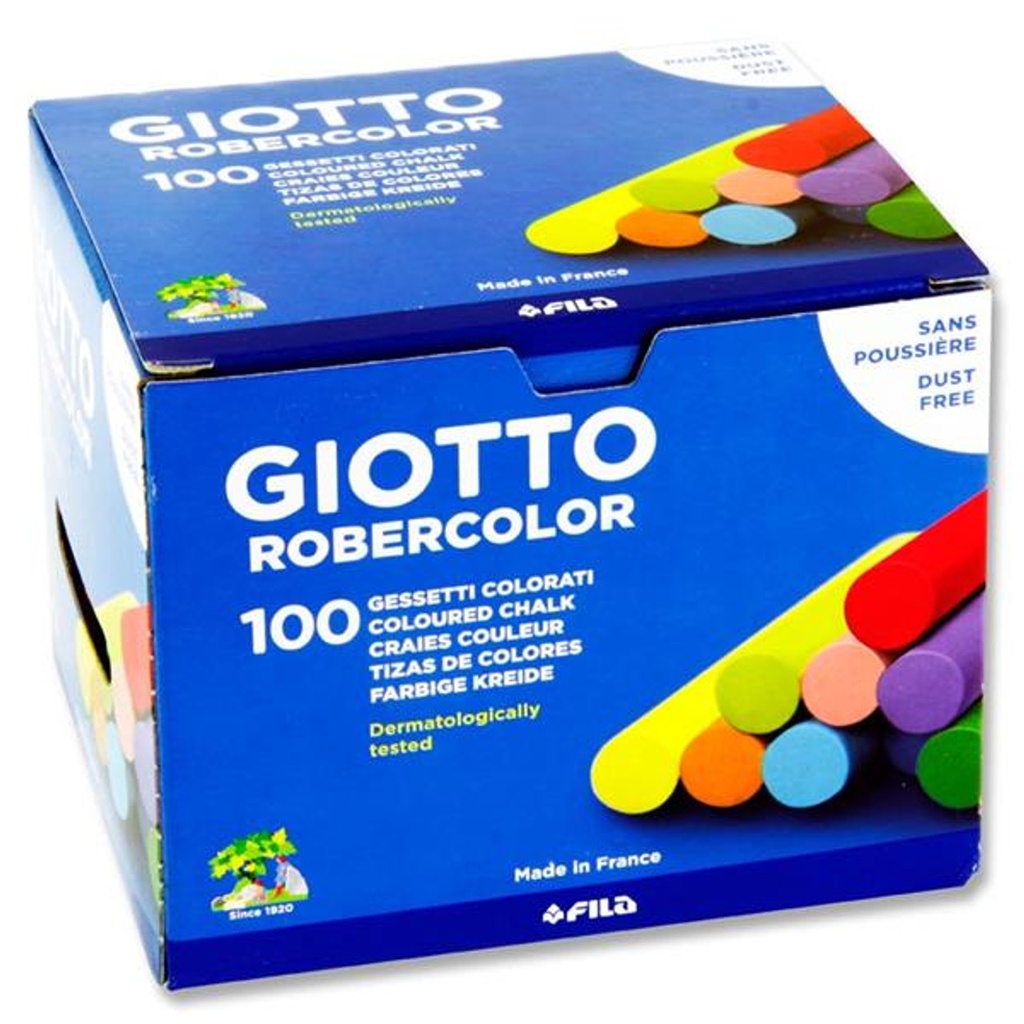 Craie couleurs boite de 100 - GIOTTO Robercolor