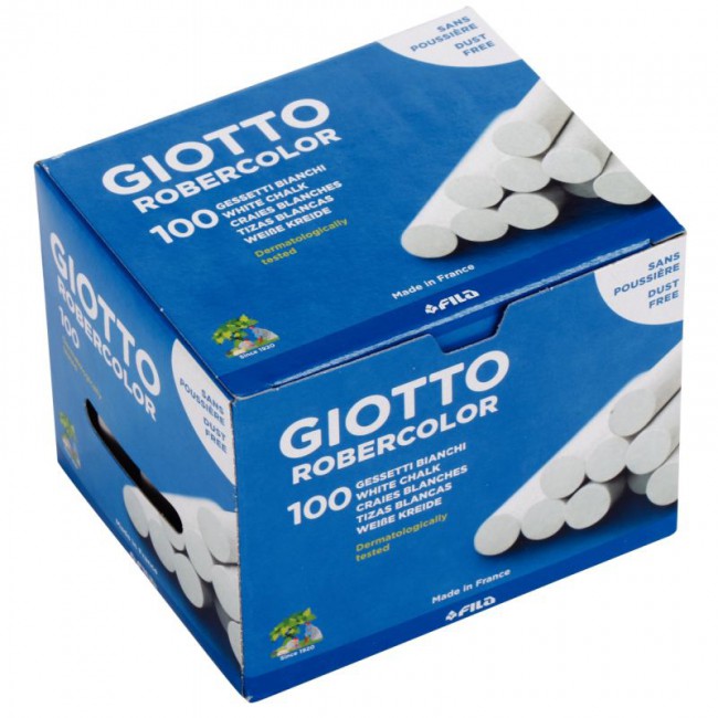 Craie Blanche boite de 100 - GIOTTO ROBERCOLOR