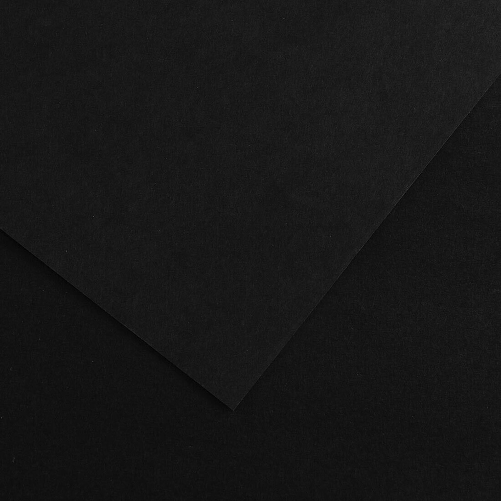 Feuille de dessin 50x65 cm noir 150g(n°38)