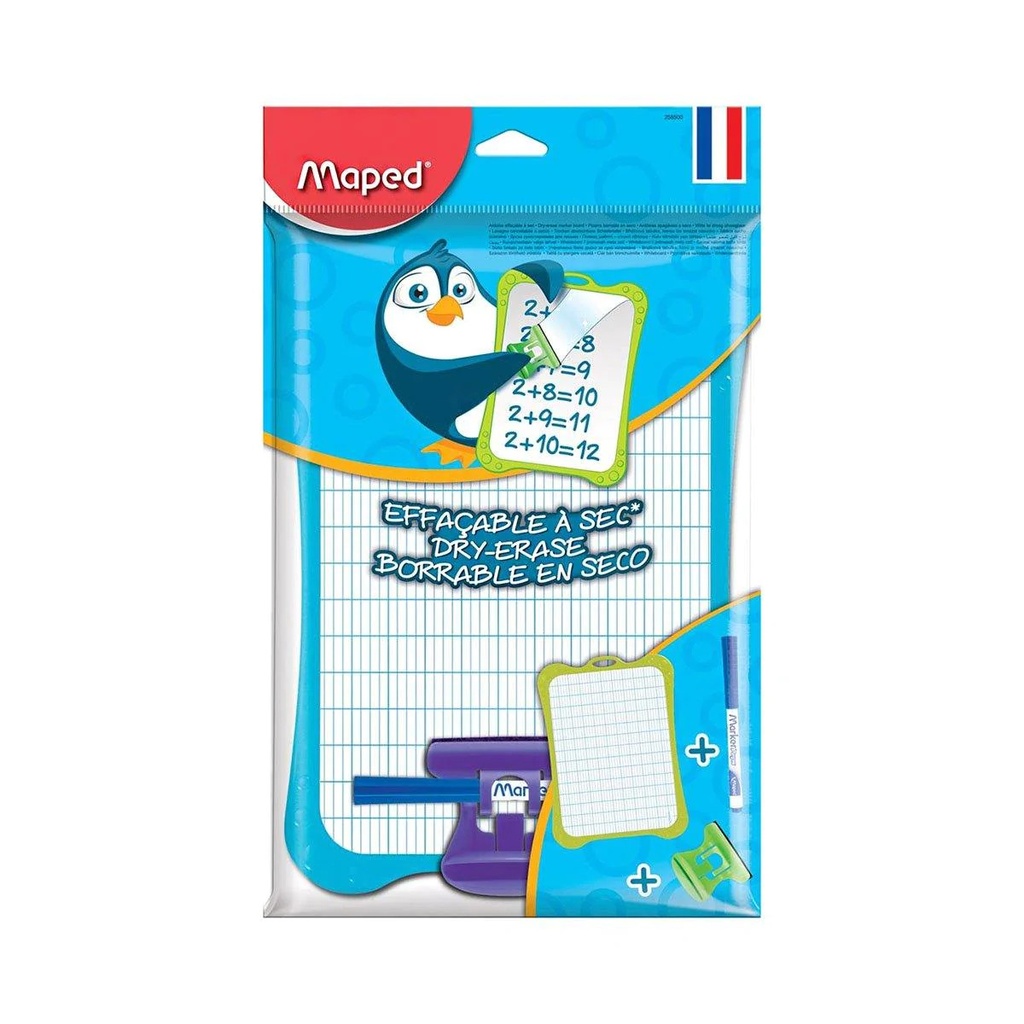 Ardoise classique blanche + accessoire - MAPED