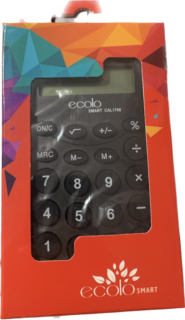 Calculatrice PM 8 Chiffres 2 Couleurs Ecolo
