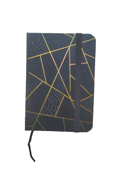 Bloc note A7 tendance doré multicolore