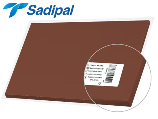 Papier Bristol 50*65  MARRON - Sadipal