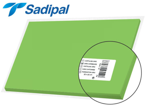 Papier bristol 50*65 VERT LIMA - Sadipal