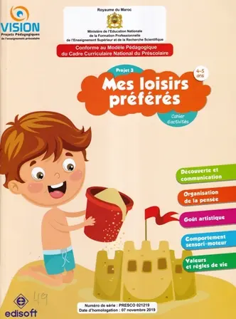 Vision : Projet 3 (4-5 ans) - Mes loisirs préférés - Cahier d'activités