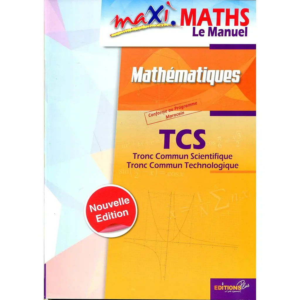 Maxi Maths TCS - Manuel | Mybookstore.ma