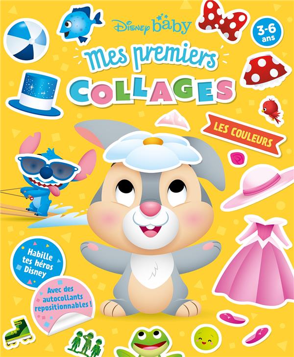 Disney baby - mes premiers collages - les couleurs