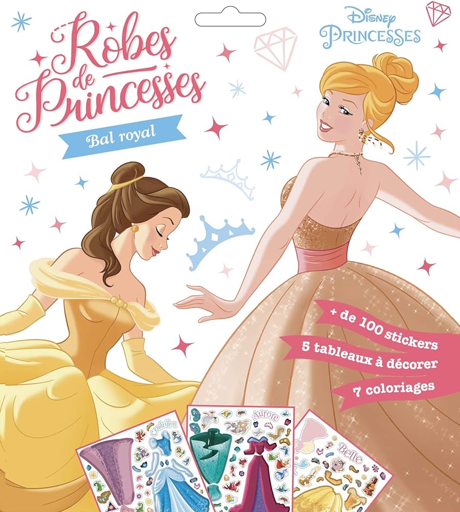 DISNEY PRINCESSES - Robes de princesses - Pochette plate - Bal Royal