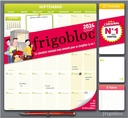 Frigobloc Mensuel 2024 - Calendrier d'organisation familiale / mois (de sept. 2023 à déc. 2024)