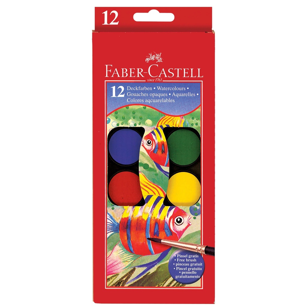 Faber-Castell - Peinture - aquarelle - couleurs assorties (pack de 21)