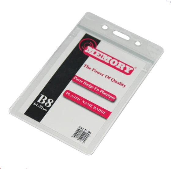 Plastique badge 64*91mm