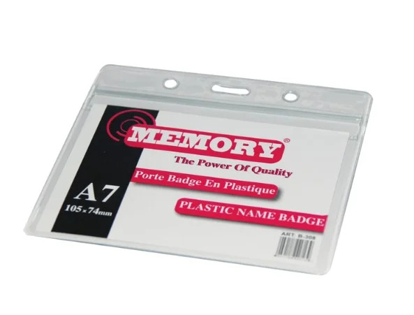 Plastique badge 105*74