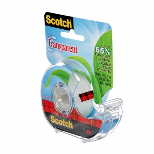 scotch transparent avec dévidoir ecolo