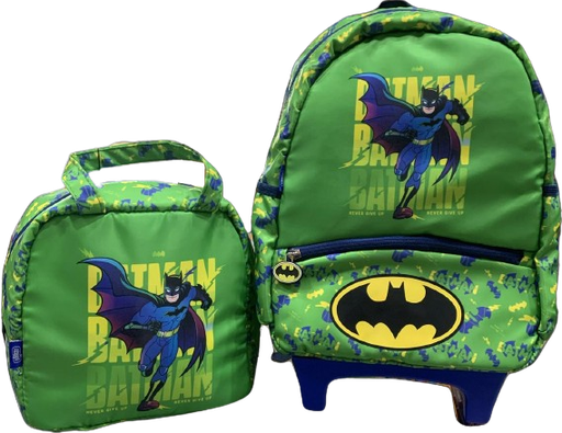 Cartable trolley pour garçons + sac à gouter carré - maternelle