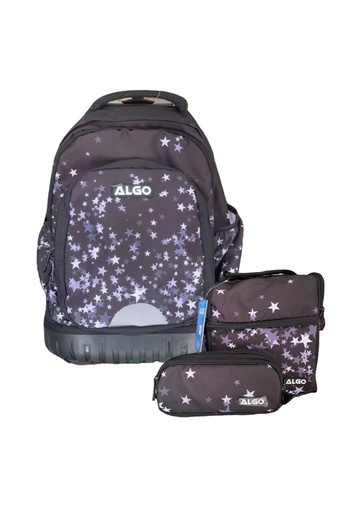 Cartable trolley 3 pièces 17" las estrellas algo