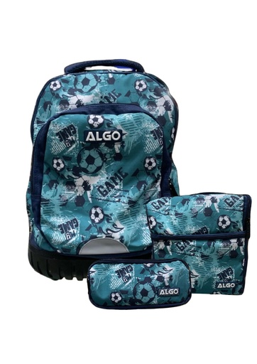 Cartable trolley 3 pièces 17" football algo