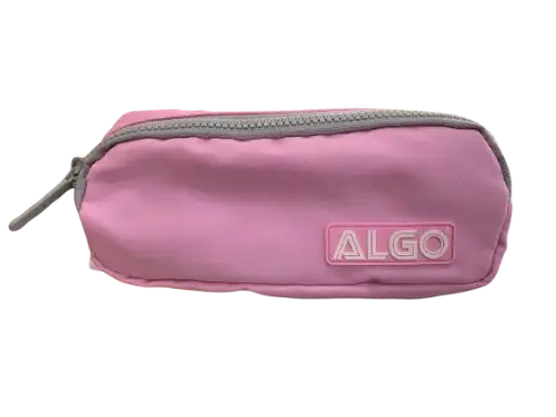Trousse satin zip out pale pink ALGO