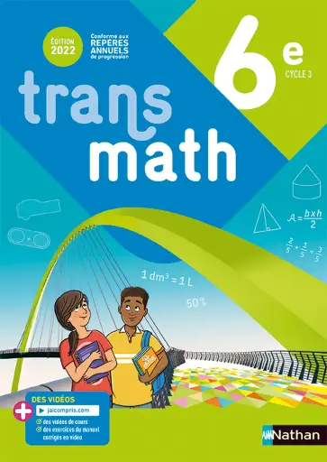 Transmath : 6e : manuel (édition 2022)