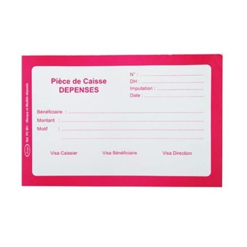 Pièce de caisse dépenses - SICOPA