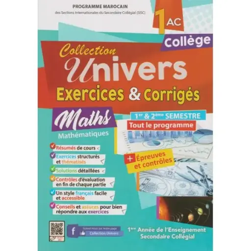 UNIVERS EXERCICES ET CORRIGES 2AC MATH