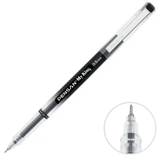 Stylo Gel My king noir 0.5 - Pensan 