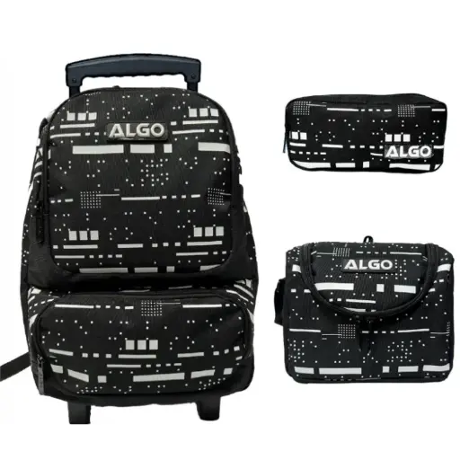 Cartable trolley 3 pièces 16" TETRIS algo