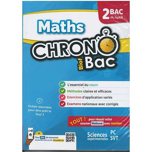Chrono bac 2 bac maths