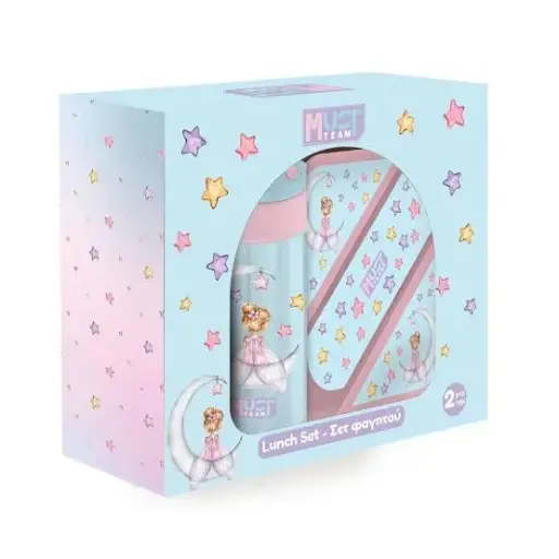 Lunch box & gourde plastique Stars