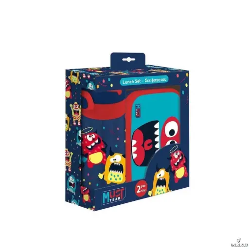 Lunch box & gourde aluminium Monstre 