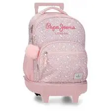 Cartable Trolley - Pepe Jeans - rose