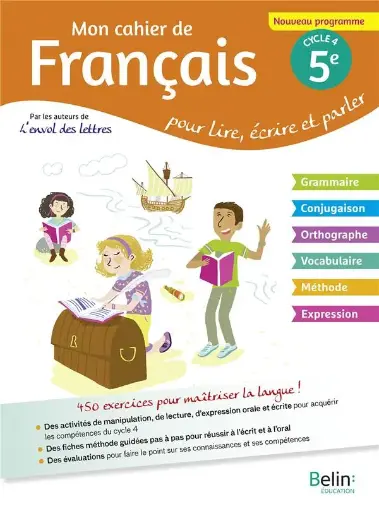 Mon Cahier De Français Cycle 4 5E