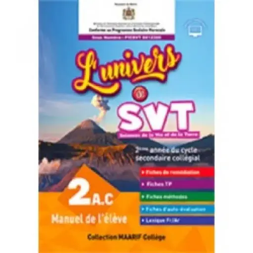 L'Univers De Svt 2Ac le manuel