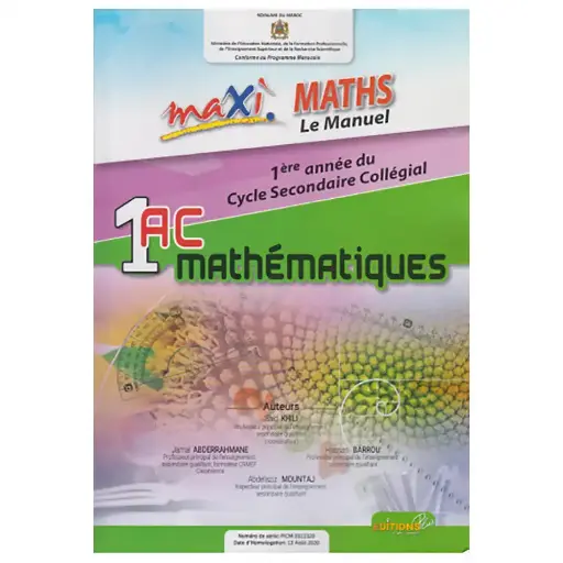 Maxi Maths 1Ac Le Manuel