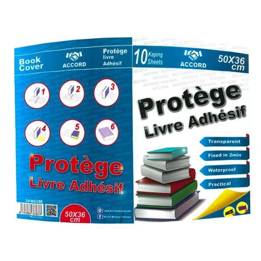 Protège Livre Adhésif Accord
