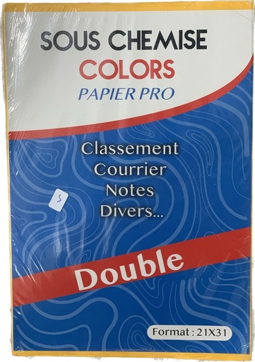 Sous Chemise Colors Papier Pro 21X31