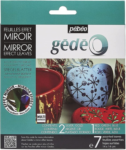 Feuilles Effet Miroir Roug 12F - Pébéo
