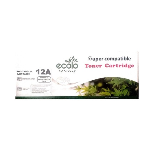 Toner Ecolo Print 12A Noir