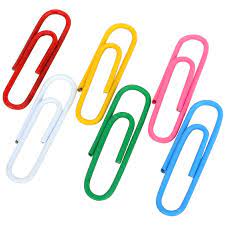 Trombones Plastique Couleur 28Mm