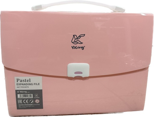 Porte classe dossier a4 pastel 7 pocket