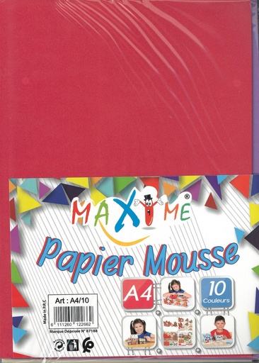 Papier Mousse Maxime A4 10C
